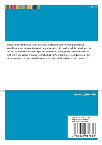 Produktbild: Globalisierung von Musik am Beispiel Brasiliens