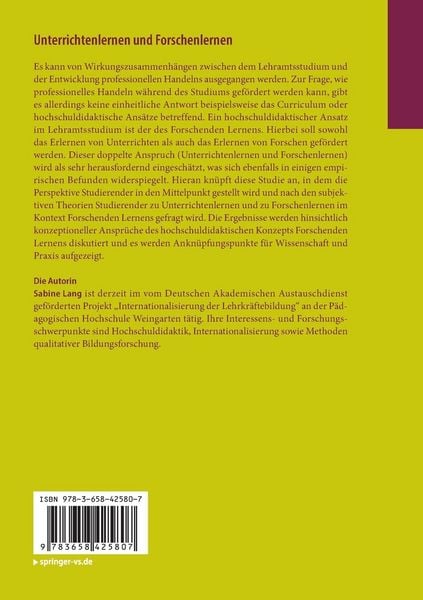 Produktbild: Unterrichtenlernen und Forschenlernen
