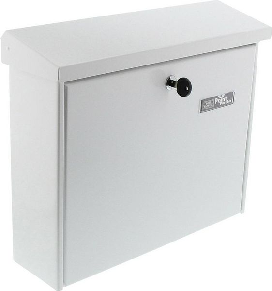 Produktbild: Burg W&auml;chter 61150 JOURNAL 5867W Briefkasten Stahlblech Wei&szlig; Schl&uuml;sselschloss