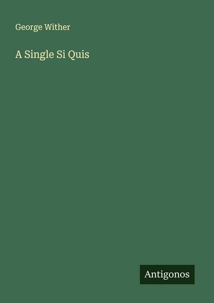 Produktbild: A Single Si Quis