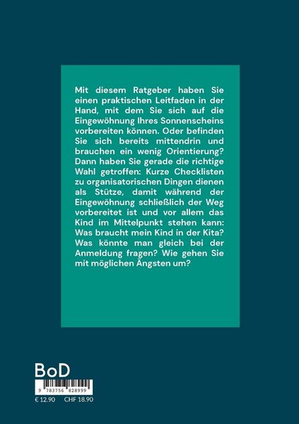 Produktbild: Gl&uuml;ckliche Eingew&ouml;hnung in Kita und Tagespflege
