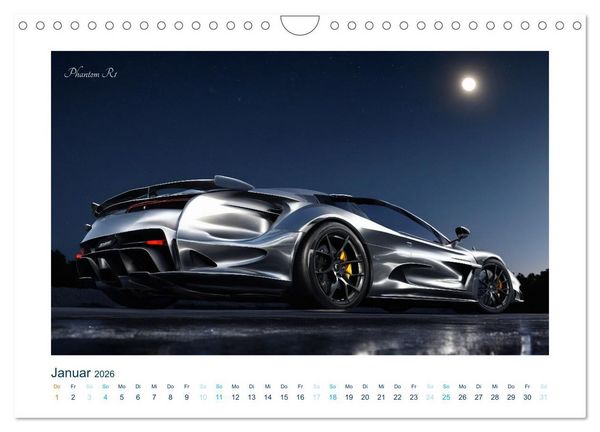 Produktbild: Faszination KI-Sportwagen (Wandkalender 2026 DIN A4 quer), CALVENDO Monatskalender