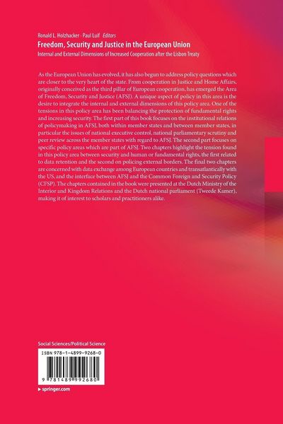 Produktbild: Freedom, Security and Justice in the European Union