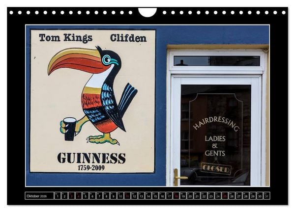 Produktbild: Sl&aacute;inte IRLAND - Pubmalereien (Wandkalender 2026 DIN A4 quer), CALVENDO Monatskalender