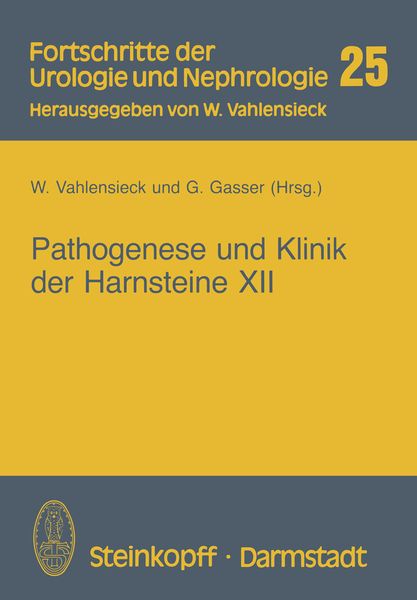 Produktbild: Pathogenese und Klinik der Harnsteine XII