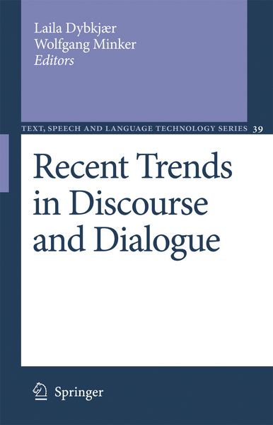 Produktbild: Recent Trends in Discourse and Dialogue