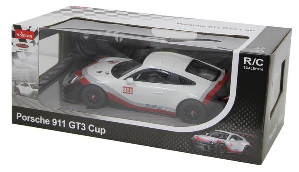 Produktbild: Porsche 911 GT3 Cup 1:14 weiss 2,4GHz