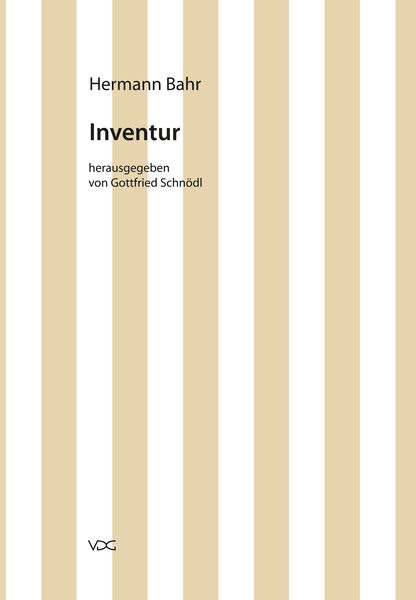 Produktbild: Hermann Bahr / Inventur