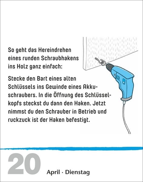 Produktbild: Lifehacks Tagesabrei&szlig;kalender 2027 - Der hilfreichste Kalender aller Zeiten