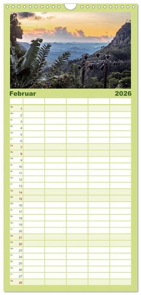 Produktbild: Familienplaner 2026 - Sri Lanka - landschaftliche Vielfalt mit 5 Spalten (Wandkalender, 21 x 45 cm) CALVENDO