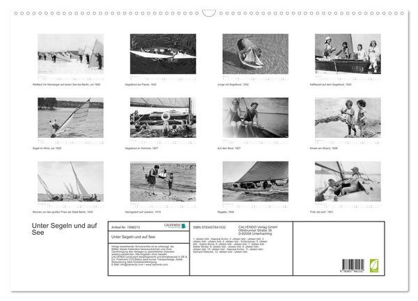 Produktbild: Unter Segeln und auf See (Wandkalender 2026 DIN A2 quer), CALVENDO Monatskalender