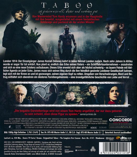 Produktbild: TABOO - Die komplette 1. Staffel [2 BRs]