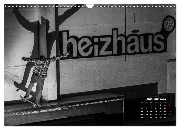 Produktbild: Auf dem Skateboard (Wandkalender 2026 DIN A3 quer), CALVENDO Monatskalender