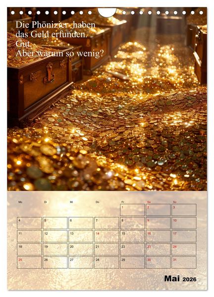 Produktbild: Der Geld-Anlock-Kalender (Wandkalender 2026 DIN A4 hoch), CALVENDO Monatskalender