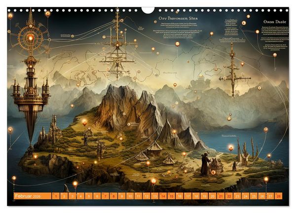 Produktbild: Antike Wegweiser (Wandkalender 2026 DIN A3 quer), CALVENDO Monatskalender