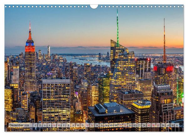 Produktbild: New York - United States of America (Wandkalender 2026 DIN A3 quer), CALVENDO Monatskalender
