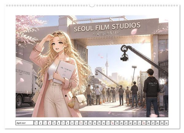 Produktbild: Ein K-Drama Sternchen hebt ab (hochwertiger Premium Wandkalender 2027 DIN A2 quer), Kunstdruck in Hochglanz