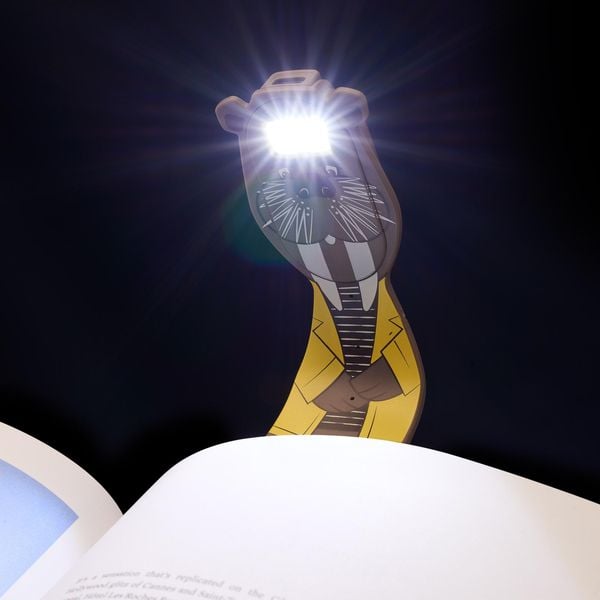 Produktbild: Flexilight Pals RC (Walross) - wiederaufladbares Leselicht - 2 in 1 Leselampe & Lesezeichen - LED Leselicht - Geschenk für Leser, Buchliebhaber - Deut