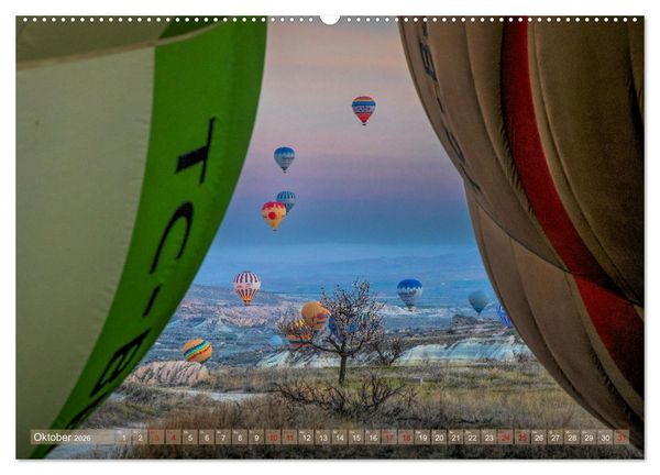 Produktbild: Hei&szlig;luftballons Die sanften Riesen (Wandkalender 2026 DIN A2 quer), CALVENDO Monatskalender