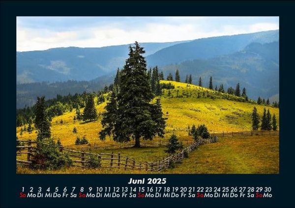 Produktbild: Landschaftskalender 2025 Fotokalender DIN A5