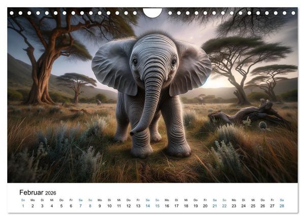 Produktbild: Baby-Tiere (Wandkalender 2026 DIN A4 quer), CALVENDO Monatskalender