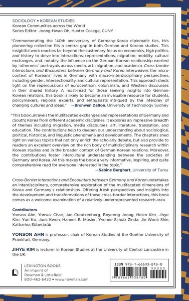Produktbild: Cross-border Interactions and Encounters between Germany and Korea
