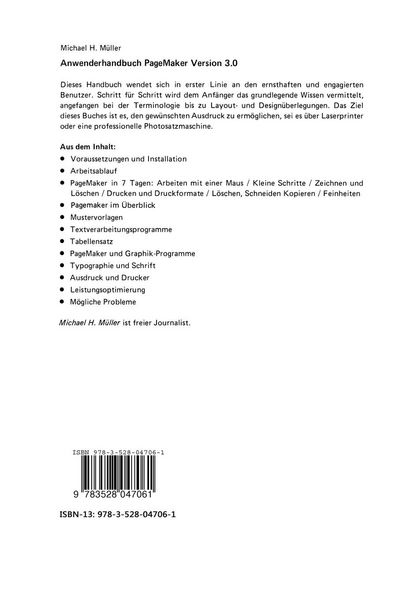 Produktbild: Anwenderhandbuch PageMaker