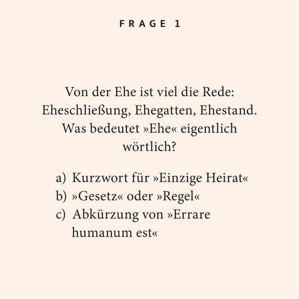Produktbild: Hochzeit. Das Quiz