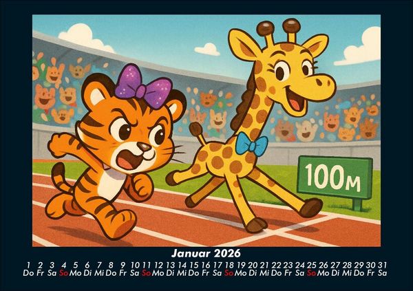 Produktbild: Tina & Nala bei den Olympischen Spielen 2026 Fotokalender DIN A5