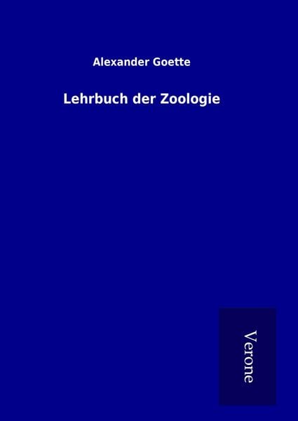 Produktbild: Lehrbuch der Zoologie