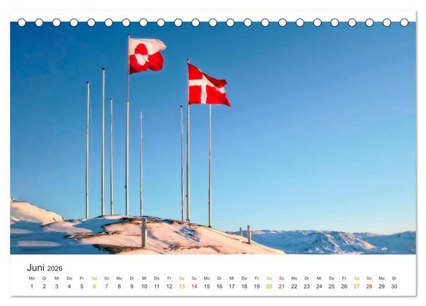Produktbild: Gr&ouml;nland - Arktische Tr&auml;ume (Tischkalender 2026 DIN A5 quer), CALVENDO Monatskalender