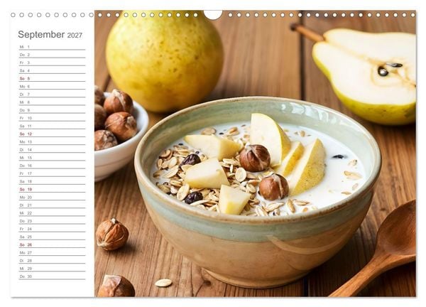 Produktbild: MorgenM&uuml;sli - Ein Jahr voller Farbe und Genuss (Wandkalender 2027 DIN A3 quer), CALVENDO Monatskalender