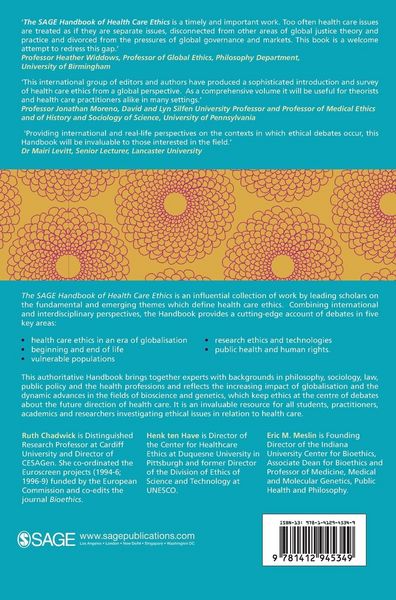 Produktbild: The SAGE Handbook of Health Care Ethics