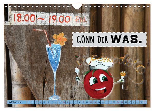 Produktbild: Enjoy your life - Genie&szlig;e das Leben (Wandkalender 2026 DIN A4 quer), CALVENDO Monatskalender