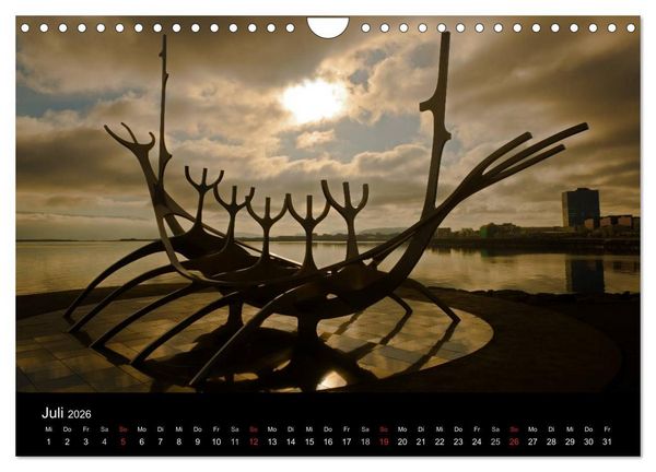 Produktbild: Island (Wandkalender 2026 DIN A4 quer), CALVENDO Monatskalender