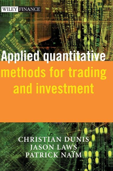 Produktbild: Applied Quantitative Methods for Trading and Investment