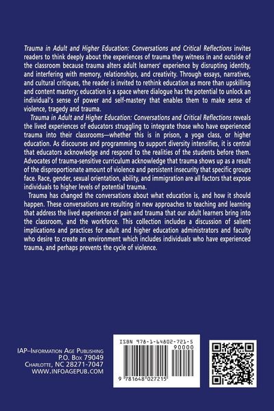 Produktbild: Trauma in Adult and Higher Education