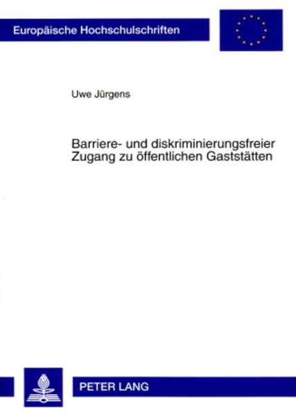 Produktbild: Barriere- und diskriminierungsfreier Zugang zu &ouml;ffentlichen Gastst&auml;tten