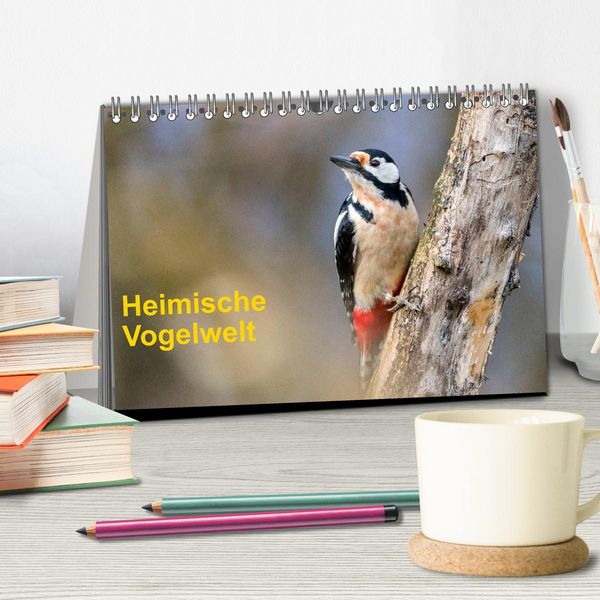 Produktbild: Heimische Vogelwelt (Tischkalender 2026 DIN A5 quer), CALVENDO Monatskalender
