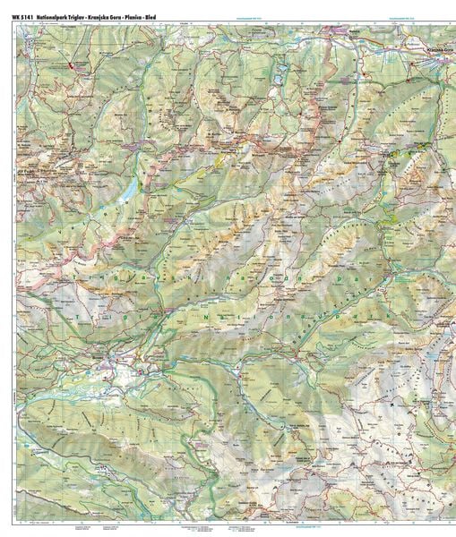 Produktbild: freytag & berndt Wanderkarte Nationalpark Triglav - Kranjska Gora - Planica - Bled 1:35.000