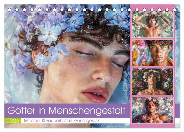 Götter in Menschengestalt (Tischkalender 2026 DIN A5 quer), CALVENDO Monatskalender