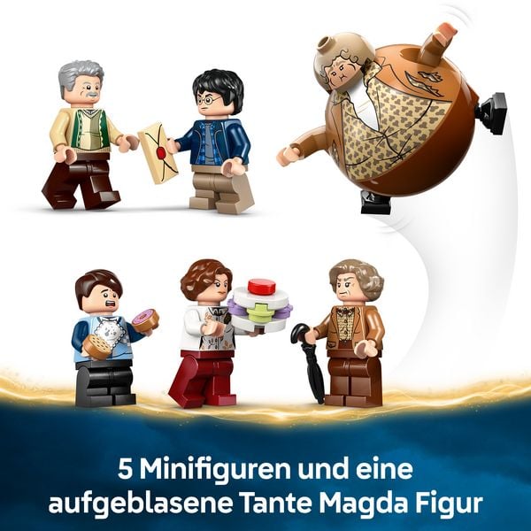 Produktbild: LEGO Harry Potter Ligusterweg Tante Magdas Besuch, baubares Haus 76451