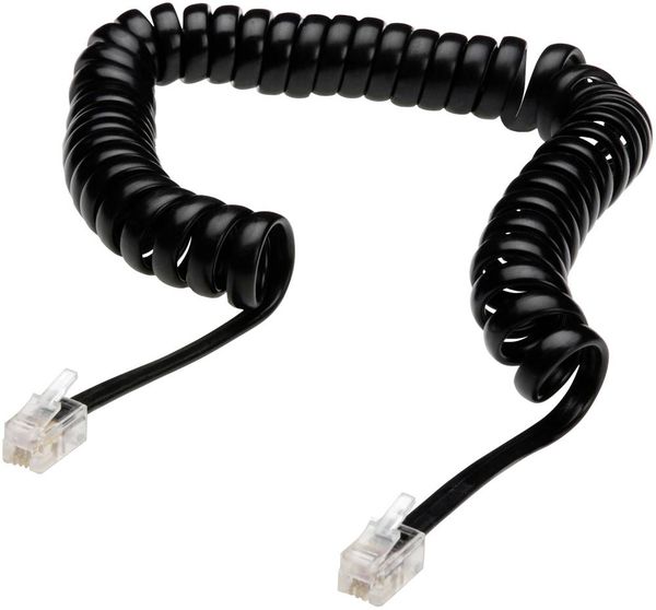 Digitus Telefon (analog) Anschlusskabel [1x RJ10-Stecker 4p4c - 1x RJ10-Stecker 4p4c] 4.00 m Schwarz