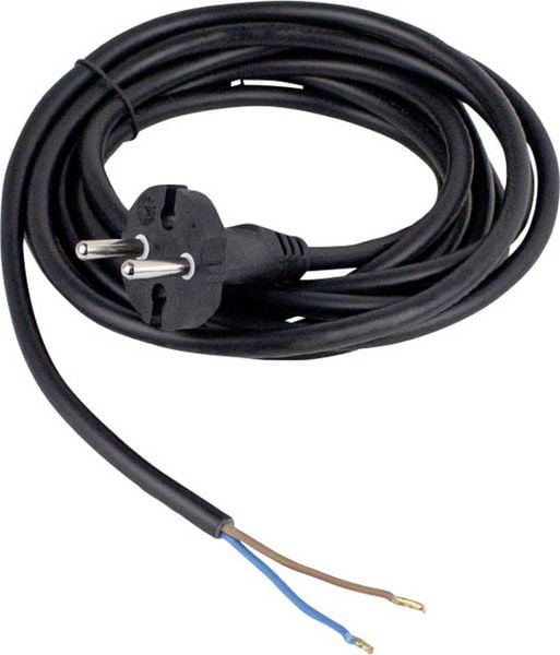 AS Schwabe 70522 Strom Anschlusskabel Schwarz 3.00m