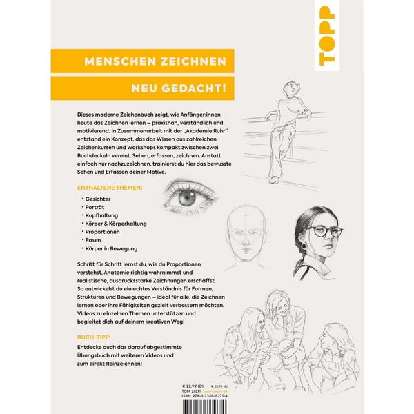 Produktbild: Richtig Zeichnen lernen Menschen