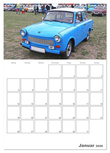 Produktbild: Ost-Oldtimer in Magdeburg (Wandkalender 2026 DIN A3 hoch), CALVENDO Monatskalender