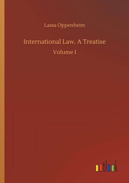 Produktbild: International Law. A Treatise