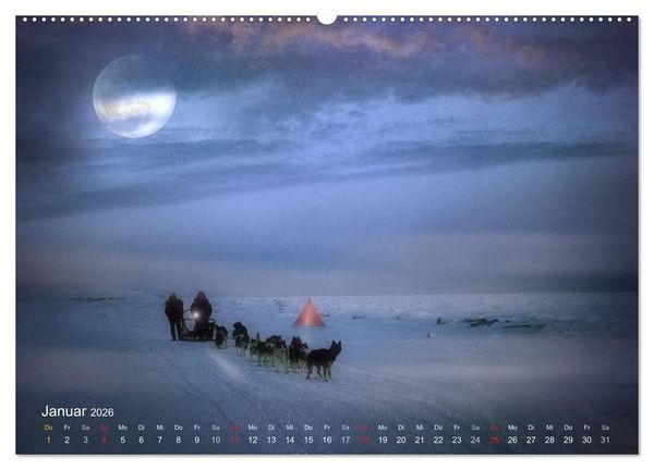 Produktbild: Mondnacht (Wandkalender 2026 DIN A2 quer), CALVENDO Monatskalender