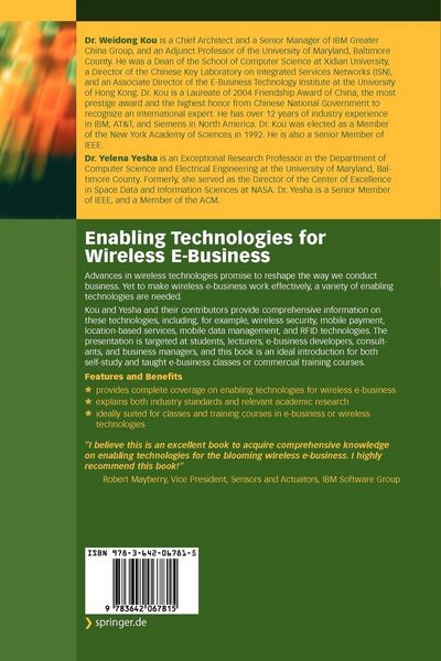 Produktbild: Enabling Technologies for Wireless E-Business