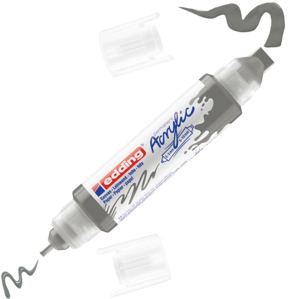 Produktbild: edding Acryl Double Liner 5400 anthrazit 2-3mm/5-10mm